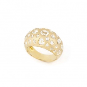 18k Yellow Gold Diamond Dress Ring 2.00ct